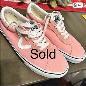 Vans Pink Canvas Sneakers